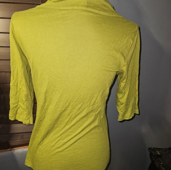 Merona Womans Half Sleeve Green Shirt Size S - Picture 5 of 11